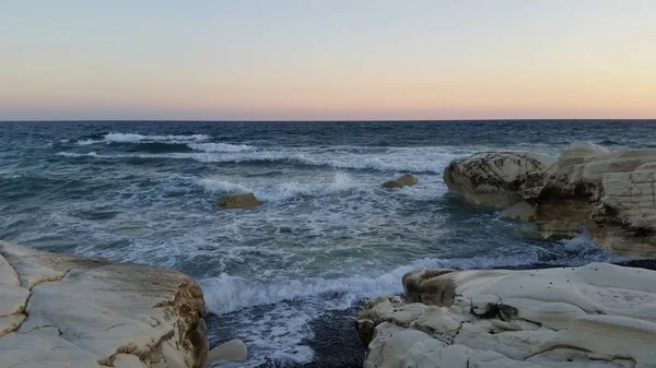 Der Schöne Strand Agios Georgios Alamanou Limassol Zypern — Stockfoto