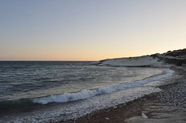 Der Schöne Strand Agios Georgios Alamanou Limassol Zypern — Stockfoto