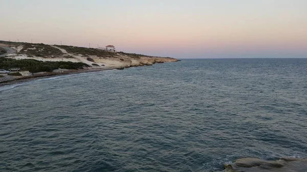 Gyönyörű Agios Georgios Alamanou Beach Limassol Cipruson — Stock Fotó