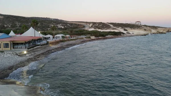Der Schöne Strand Agios Georgios Alamanou Limassol Zypern — Stockfoto