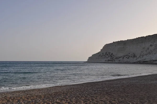 Bellissima Spiaggia Fossil Limassol Cipro — Foto Stock