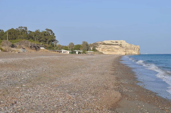 Krásná Fosilních Beach Limassol Kypru — Stock fotografie