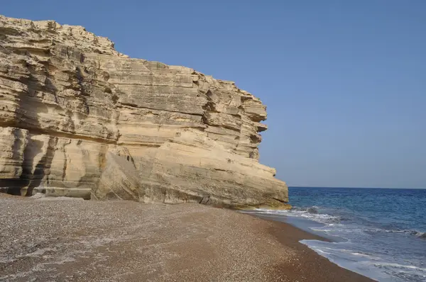 Bela Praia Fósseis Limassol Chipre — Fotografia de Stock