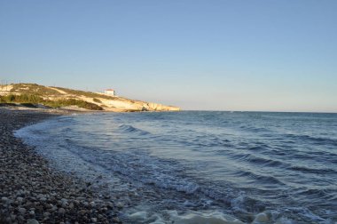  Kıbrıs 'ta güzel Agios Georgios Alamanou Beach Limassol