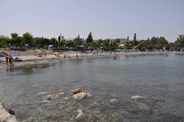  Kıbrıs 'ta güzel Governor 's Beach Limassol