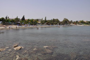  Kıbrıs 'ta güzel Governor 's Beach Limassol