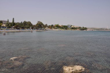  Kıbrıs 'ta güzel Governor 's Beach Limassol