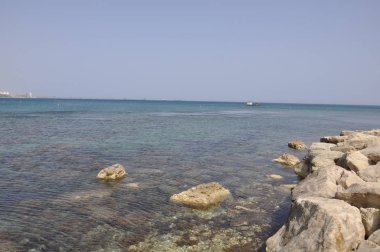  Kıbrıs 'ta güzel Governor 's Beach Limassol
