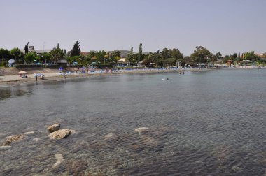  Kıbrıs 'ta güzel Governor 's Beach Limassol