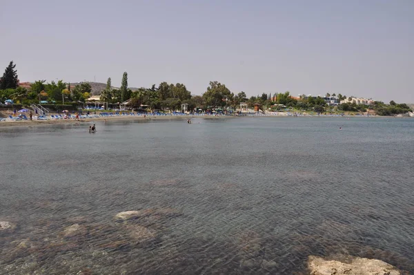 Het Prachtige Strand Van Gouverneur Limassol Cyprus — Stockfoto