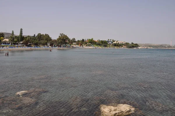 Kıbrıs Güzel Governor Beach Limassol — Stok fotoğraf