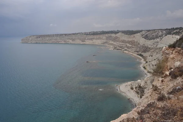 Der Schöne Zapallo Bay Episkopi Beach Limassol Zypern — Stockfoto