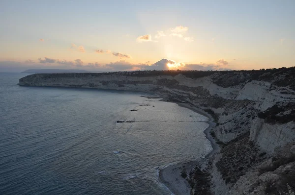 Hermoso Zapallo Bay Episkopi Beach Limassol Chipre — Foto de Stock