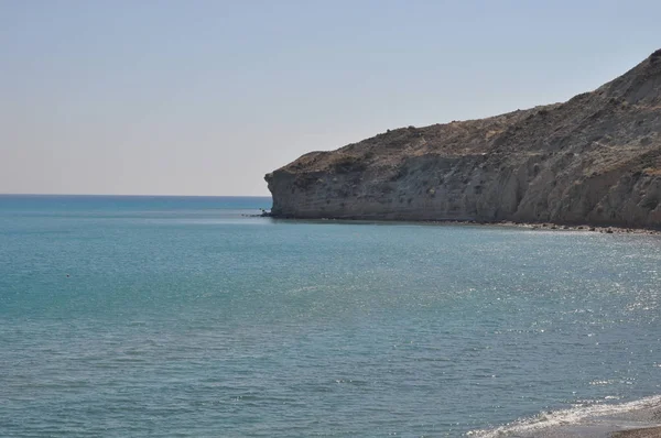 Hermosa Playa Pisjalá Chipre — Foto de Stock