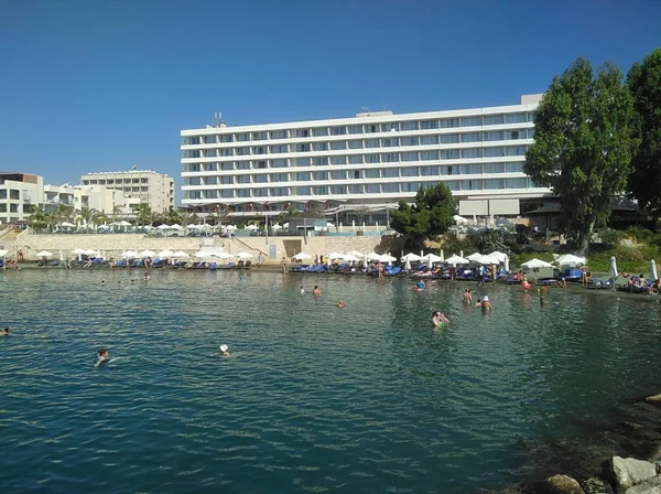 Royal Apollonia Beach Limassol Cyprze — Zdjęcie stockowe
