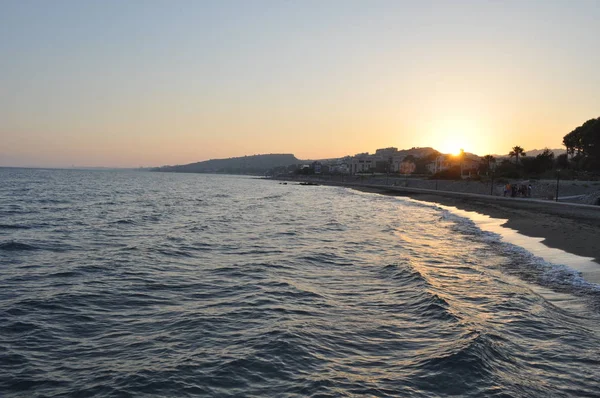 Der Schöne Strand Von Raphael Limassol Auf Zypern — Stockfoto