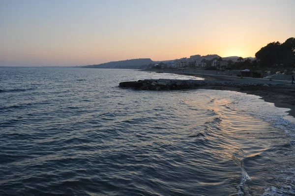 Den Vackra Raphael Stranden Limassol Cypern — Stockfoto