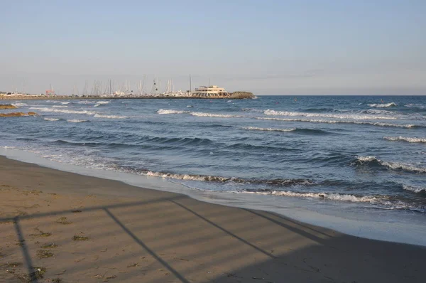 Der Schöne Strand Von Raphael Limassol Auf Zypern — Stockfoto