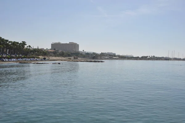 Piękny Raphael Beach Limassol Cyprze — Zdjęcie stockowe