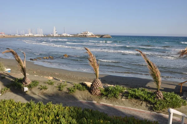 Krásné Raphael Beach Limassol Kypru — Stock fotografie