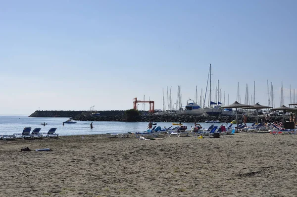 美丽的圣拉斐尔海滩利马索尔在塞浦路斯 — 图库照片