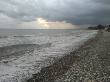 Kıbrıs 'ta güzel Zygi Beach Limassol