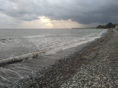 Kıbrıs 'ta güzel Zygi Beach Limassol