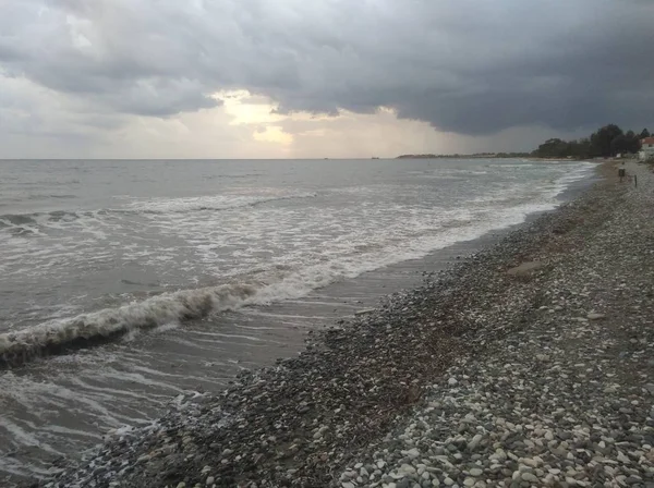 Het Prachtige Zygi Beach Limassol Cyprus — Stockfoto