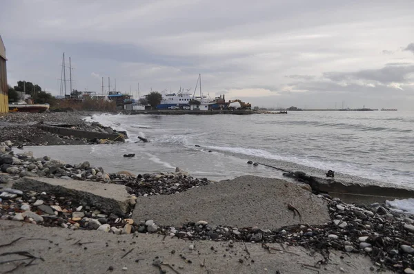 Den Vackra Karnagio Stranden Limassol Cypern — Stockfoto