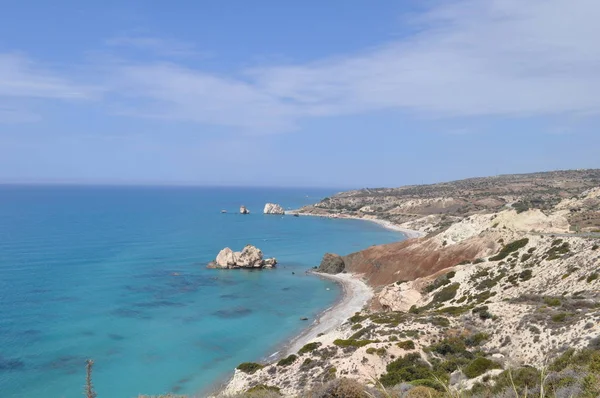 Hermosa Petra Tou Romiou Beach Pafos Chipre —  Fotos de Stock