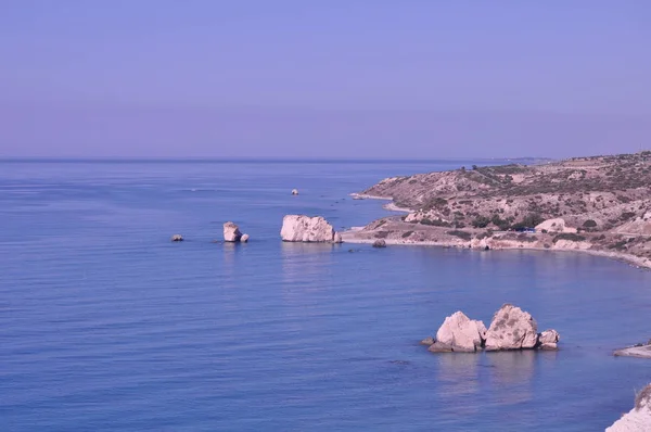 Beautiful Petra Tou Romiou Beach Pafos Cyprus — Stock Photo, Image