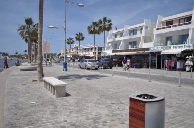 Güzel liman eski, kale Pafos Kıbrıs