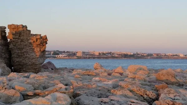 美丽的港口老 帕福斯在塞浦路斯的城堡 — 图库照片