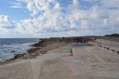 Güzel liman eski, kale Pafos Kıbrıs