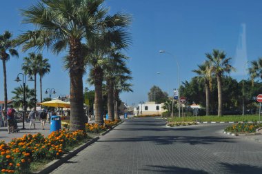 Güzel liman eski, kale Pafos Kıbrıs