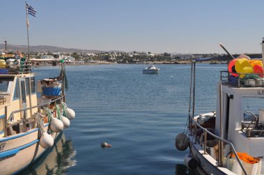 Güzel liman eski, kale Pafos Kıbrıs