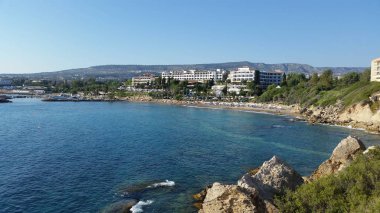 Güzel Coral Bay Beach Pafos Kıbrıs