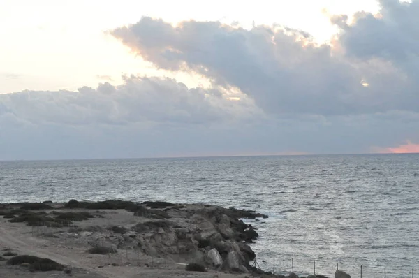 Der Schöne Korallenbucht Strand Pafos Zypern — Stockfoto