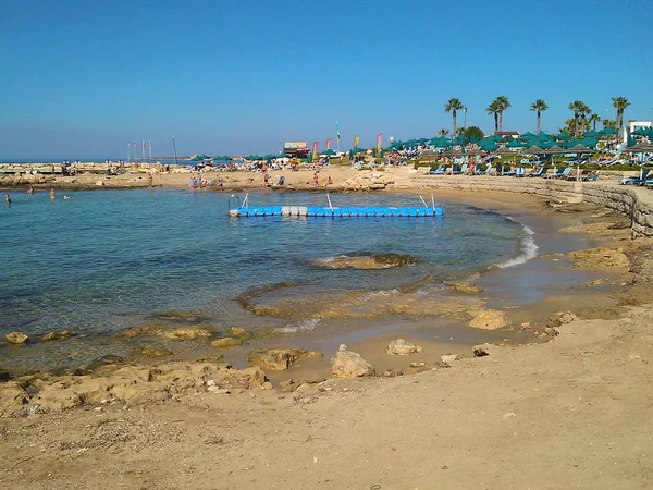 Bela Praia Pafos Chipre — Fotografia de Stock