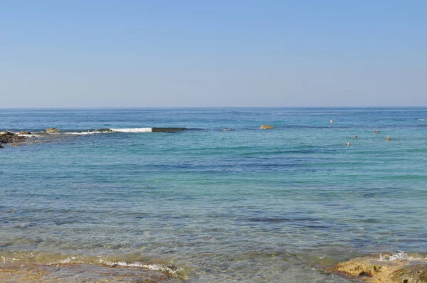 Der Wunderschöne Olympische Lagunenort Beach Pafos Zypern — Stockfoto