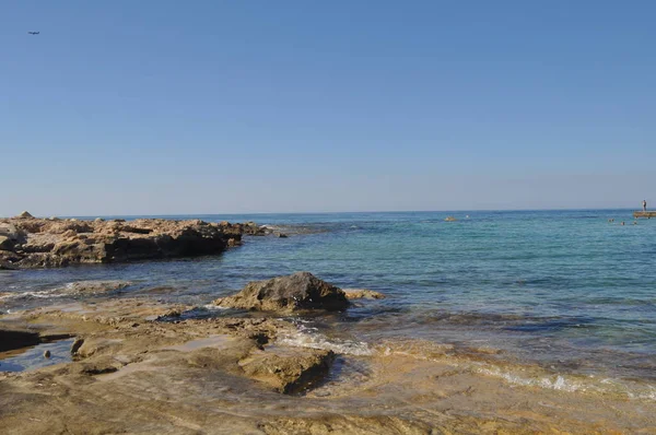 Gyönyörű Olimpiai Lagoon Resort Beach Pafos Ciprus — Stock Fotó