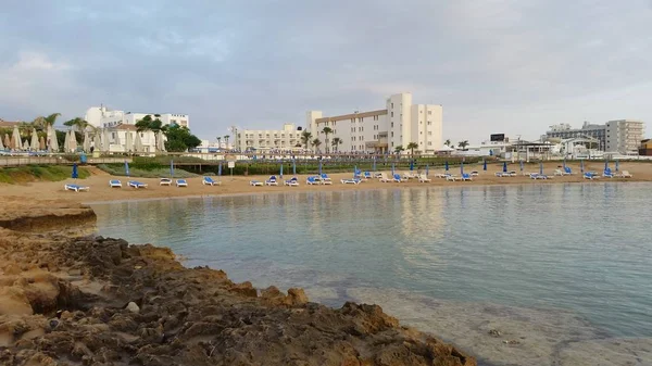 Güzel Pernera Beach Protaras Kıbrıs — Stok fotoğraf