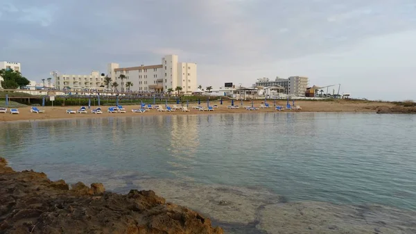 Krásná Pernera Beach Protaras Kypru — Stock fotografie