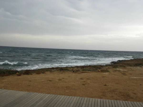 Die Schönen Pernera Beach Protaras Zypern — Stockfoto