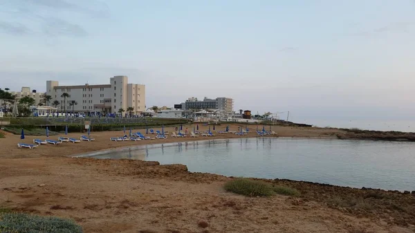 Güzel Pernera Beach Protaras Kıbrıs — Stok fotoğraf