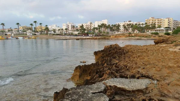 Bela Praia Pernera Protaras Chipre — Fotografia de Stock