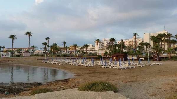 Piękny Pernera Beach Protaras Cyprze — Zdjęcie stockowe