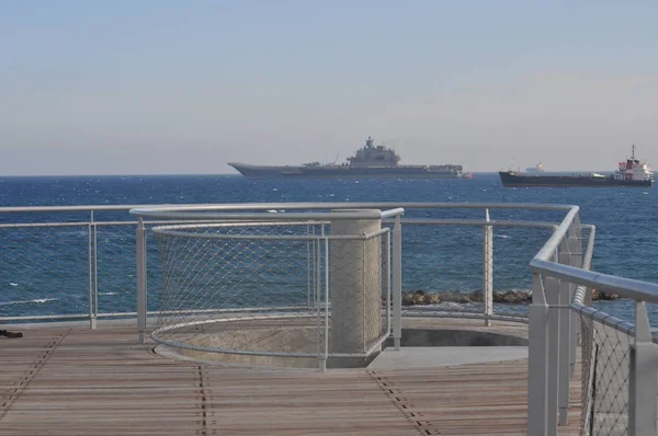 Beautiful Warship Sea — Stock Photo, Image