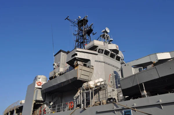 Hermoso Buque Guerra Mar — Foto de Stock