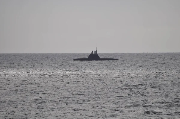 Beautiful Warship Sea — Stock Photo, Image